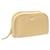CHANEL Coco Button Accessory Pouch Beige Leather CC Auth yk1720  ref.334812