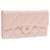 CHANEL Lamb Skin Matelasse Long Wallet Pink CC Auth 20215 Leather  ref.334896