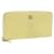 CHANEL Zippy Wallet Yellow Leather CC Auth 20303  ref.334939