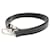 Louis Vuitton leather shoulder strap 32.7"" Black Silver LV Auth as133 Silvery  ref.334957