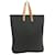 Hermès HERMES Tote Bag Coton Cuir Auth yk1458 Noir  ref.335351