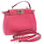 FENDI Micro Peek A Boo 2Way Shoulder Hand Bag Pink Leather Auth 22533  ref.335546