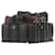 Hermès HERMES Fourre Tout PM MM Hand Bag Black Red Navy 4Set Cotton Auth ar4361 Navy blue  ref.335591