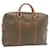 Céline CELINE Macadam Canvas Hand Bag PVC Leather Brown Auth 22577  ref.335685