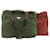 Hermès Bolsa de Ombro HERMES PRADA 2Definir Autenticação Verde Verde126 Vermelho Algodão  ref.336103
