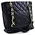 CHANEL Caviar PST Chain Shoulder Bag Compras Tote Preto Acolchoado Couro  ref.336558