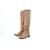 Chanel Brown Clair Nubuck Knee High Boots Leather  ref.336775