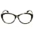 Alexander McQueen Round-Frame Optical Glasses Brown Acetate Cellulose fibre  ref.337617