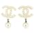 Chanel 03A Pearl CC Drop Earrings 20acs719  ref.337734