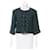 Chanel 7,6Jaqueta K $ Emerald Tweed Verde escuro  ref.338346