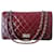 Chanel Tasche 2.55 Krawatte und Farbstoff Bordeaux Lackleder  ref.338350
