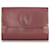 Cartier Red Must de Cartier Leather Wallet Dark red Pony-style calfskin  ref.338698