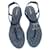 Chanel Sandals Blue Deerskin  ref.339179