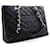 CHANEL Caviar GST 13" Grand Shopping Tote Chain Shoulder Bag Black Leather  ref.339244