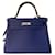 Kelly Hermès Handbags Blue Leather  ref.339361