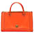 MCM Orange Nuovo Leather Satchel Pony-style calfskin  ref.339440
