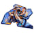 Hermès Hermes Blu Della Cavalleria Sciarpa In Seta Multicolore Panno  ref.339579