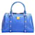 MCM Blue Leather Boston Bag Pony-style calfskin  ref.339612