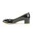 Salvatore Ferragamo Tacones negros de charol Vara Gancini Kitten - vista 10