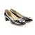 Salvatore Ferragamo Tacones negros de charol Vara Gancini Kitten - vista 2