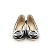 Salvatore Ferragamo Tacones negros de charol Vara Gancini Kitten - vista 3