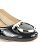 Salvatore Ferragamo Tacones negros de charol Vara Gancini Kitten - vista 8