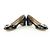 Salvatore Ferragamo Tacones negros de charol Vara Gancini Kitten - vista 9