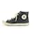 Chanel Sneaker nera con logo CC a cerchio alto nera della vecchia scuola rara  ref.339704