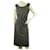 Halston Heritage Gray Sleeveless Twist Knot Knee Length Dress size 6 Grey Rayon  ref.339900