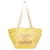 Sacola Chanel Amarelo Lona  ref.339905