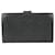 Chanel Portafoglio con patta lunga con logo CC in pelle nera caviale  ref.340010