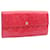 Louis Vuitton Portefeuille Long Cuir vernis Rouge  ref.340061