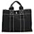 Hermès Hermes Black cabas PM Toile Tissu Noir  ref.340072