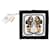 Hermès Mini sciarpa di seta nera di Hermes Brides de Gala Nero Multicolore Panno  ref.340288