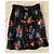 Falda Tory Burch de seda jacquard azul marino con motivos florales Multicolor - vista 7