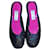 Gerard Darel Sequined mules from Gérard Darel. Navy blue Leather  ref.337587