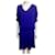 Diane Von Furstenberg Vestido de seda dvf edna Azul  ref.340367