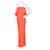 Zac Posen Dresses Orange Polyester Triacetate  ref.340385