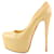 Christian Louboutin Size 38 Nude Beige Leather Daffodile Platform Heels  ref.340603