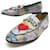 CHAUSSURES GUCCI MOCASSINS JORDAAN TOILE ANANAS 431466 36 IT 37 FR LOAFERS Multicolore  ref.340712