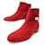 Hermès NEW HERMES BOOTS NEO BOOTS 162134Z 39 RED SUEDE NOVAS SAPATAS BOOTS Vermelho Suécia  ref.340721