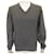 Hermès NEW HERMES V-NECK SWEATER L 52 IN CASHMERE GRAY GRAY CASHMERE NEW SWEATER Grey  ref.340745