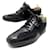 GUCCI Sneakers SCHUHE 102309 42.5 SNEAKERSCHUHE AUS CANVAS & SCHWARZEM LEDER  ref.340756