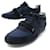 LOUIS VUITTON sneakers SHOES 7.5 41.5 NAVY BLUE CANVAS SNEAKERS SHOES Cloth  ref.340765