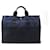 Hermès SAC A MAIN HERMES CABAS TOTO 42 CM EN TOILE BLEU & NOIR CANVAS HAND BAG  ref.340817