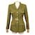 CHANEL P FITTED JACKET08537 GRIPOIX M BUTTONS 38 KHAKI WOOL JACKET VEST  ref.340831