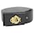 Dior Black x Gold Crystal Initials Belt Leather White gold  ref.340878