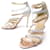 CHRISTIAN LOUBOUTIN SANDALS 38.5 TWO-TONE GLITTER SHOES  ref.340970