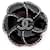 Other jewelry CHANEL CAMELIA CC LOGO BROOCH IN BLACK RESIN BROOCH BLACK FLOWER  ref.340997
