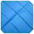 Foulard en soie imprimée bleu Hermès Tissu  ref.341041